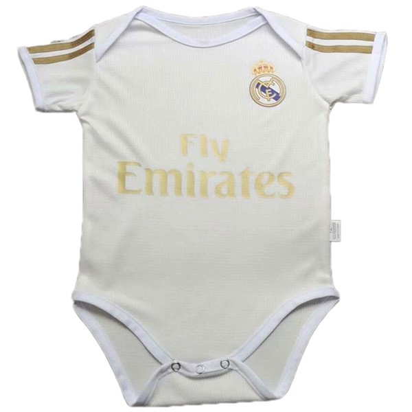 Camiseta Real Madrid Primera equipo Onesies Niño 2019-20 Blanco